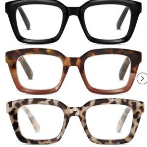 ✨2/$25✨Stylish Square Frame Glasses Set +1.0